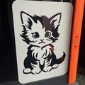 Little Kittie - Mẫu khuôn Stencil (Stencil template) - Thumbnail 1