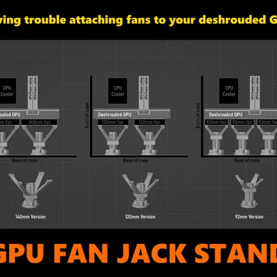 GPU Fan Jack Stand - Hỗ trợ Deshroud