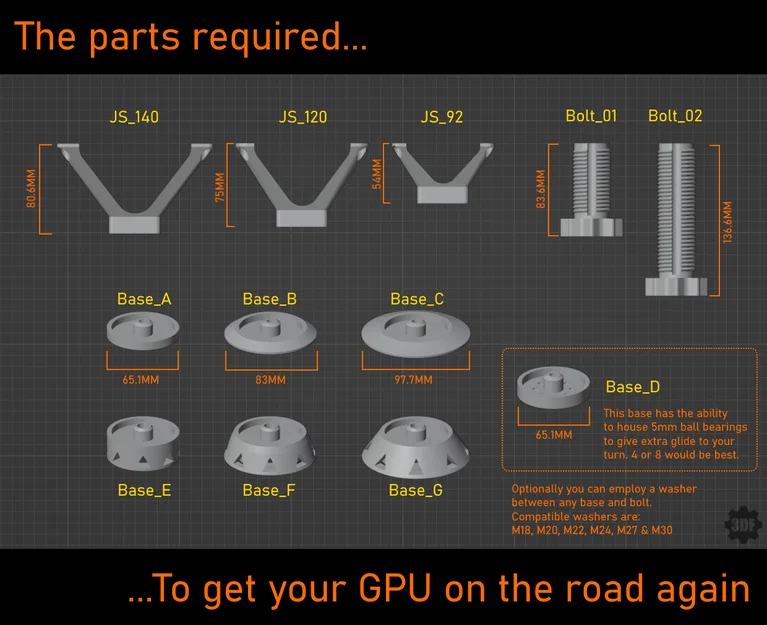 GPU Fan Jack Stand - Hỗ trợ Deshroud - Image 2