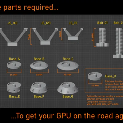 GPU Fan Jack Stand - Hỗ trợ Deshroud