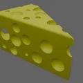 Móc khóa hình miếng phô mai 3D ngộ nghĩnh - Thumbnail 2