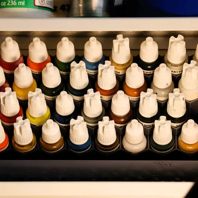 Khay Đựng Lọ Sơn 17ml Tương Thích Gridfinity Cho Kệ Ikea Variera
