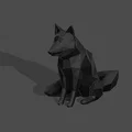 Mô hình trang trí cáo Low Poly - Thiết kế tối giản tinh tế - Thumbnail 1