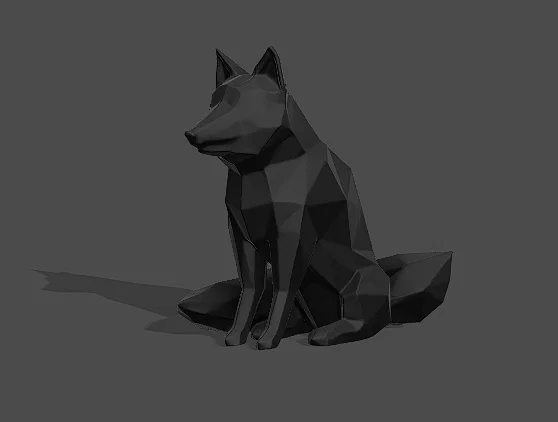 Mô hình trang trí cáo Low Poly - Thiết kế tối giản tinh tế - Image 3