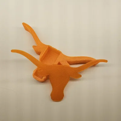 Hộp đựng đồ 3D hình đầu bò Texas Longhorns độc đáo