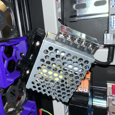 Ngàm DIN cho Meanwell RS-15 (remix từ Voron Meanwell RS-25)