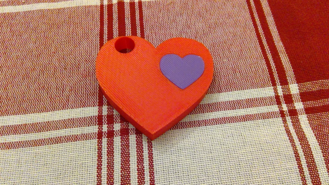 Mô hình trái tim hai màu xinh xắn in 3D cho dịp Valentine - Image 1