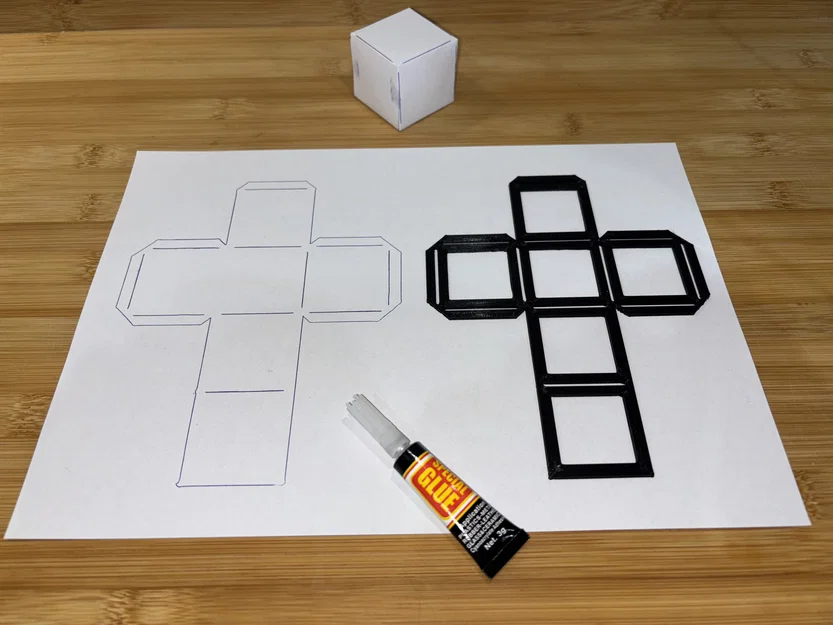 Khuôn Mẫu Tạo Hình Khối Lập Phương (Cube Template) Cho Giáo Dục - Image 1
