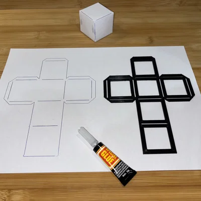 Khuôn Mẫu Tạo Hình Khối Lập Phương (Cube Template) Cho Giáo Dục