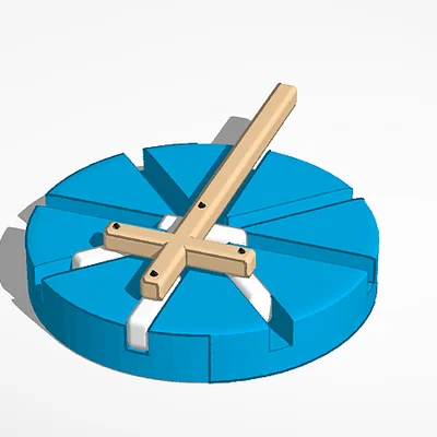 Mô hình tay quay cơ học Elliptical Crank in 3D thú vị