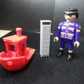 Tủ ngăn kéo đựng vớ gỗ thông hiện đại scale Playmobil 1:24 & nhà búp bê 1:12 - Thumbnail 1