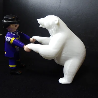 Gấu Bắc Cực Mập – Tương Thích Playmobil (Diorama)
