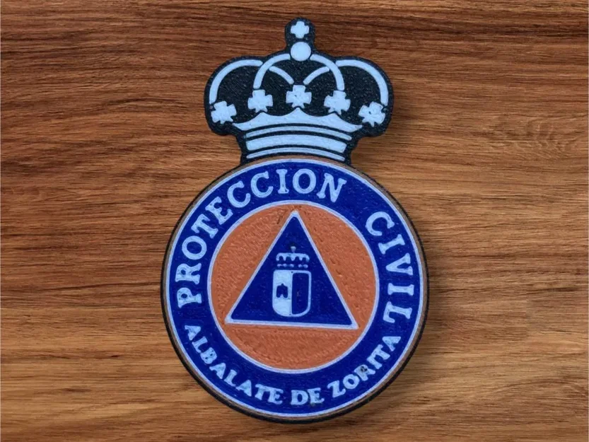 Huy hiệu Proteccion Civil Albalate de Zorita in 3D ấn tượng - Image 1