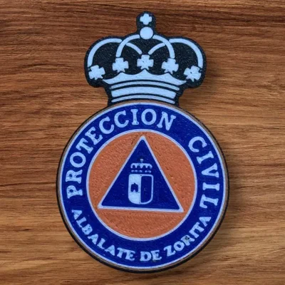 Huy hiệu Proteccion Civil Albalate de Zorita in 3D ấn tượng