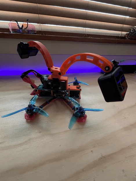 Ngàm gắn GoPro xoay cho drone FPV - Tự in 3D cực chất - Image 1