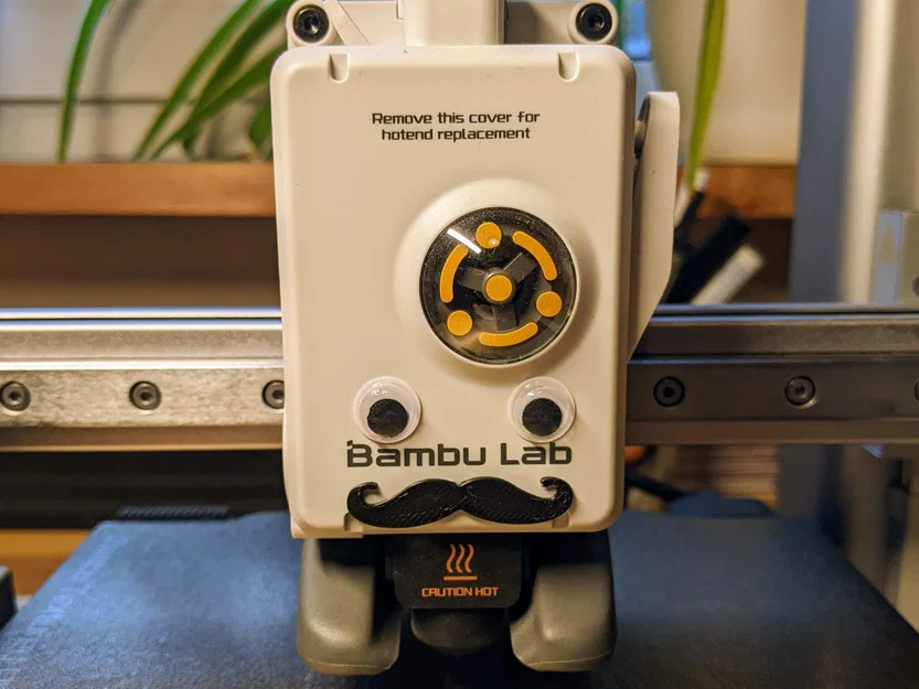 Facelift cho Extruder: mắt googly & râu mép cho printhead! A1 - Image 1