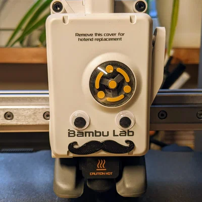 Facelift cho Extruder: mắt googly & râu mép cho printhead! A1