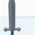 Mô hình kiếm 3D phong cách cổ điển dùng trang trí và chơi game - Thumbnail 1