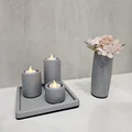 Bình Hoa Vân Đá Marble cho Tealight Holder - Thumbnail 3