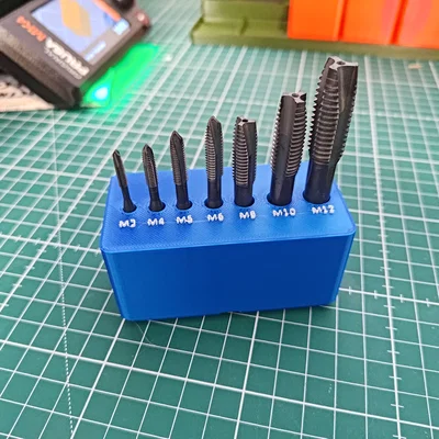 Hộp Gridfinity đựng mũi taro (Gridfinity Tap Tool Storage)