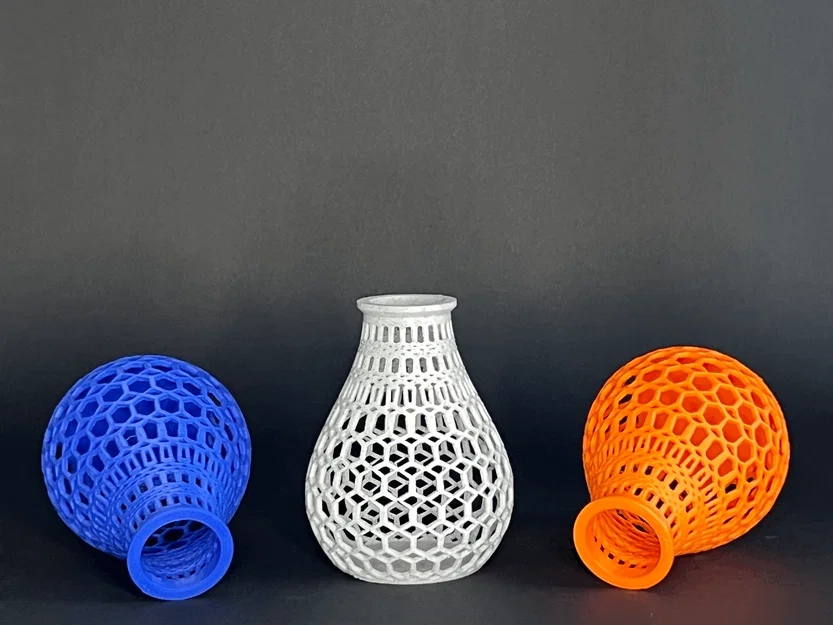 Bình hoa mini đa giác Polygonal Vase: In 3D dễ dàng không cần support - Image 2