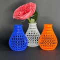 Bình hoa mini đa giác Polygonal Vase: In 3D dễ dàng không cần support - Thumbnail 3