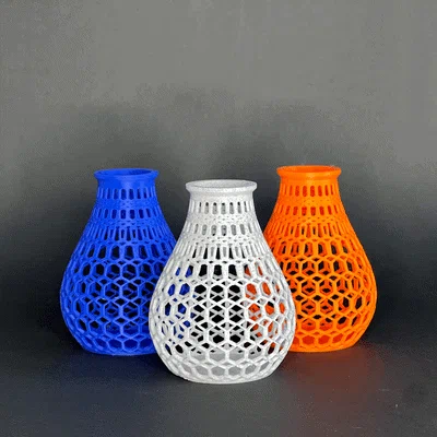 Bình hoa mini đa giác Polygonal Vase: In 3D dễ dàng không cần support