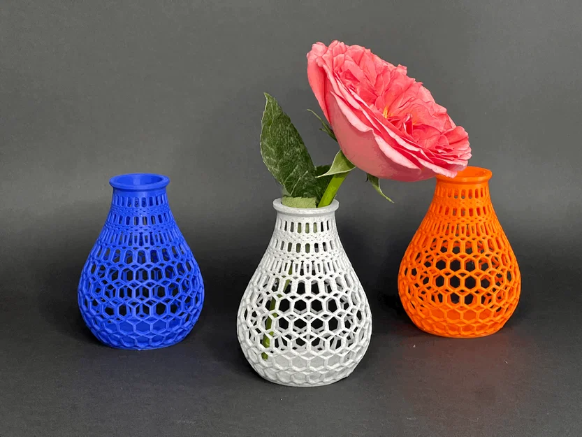 Bình hoa mini đa giác Polygonal Vase: In 3D dễ dàng không cần support - Image 5