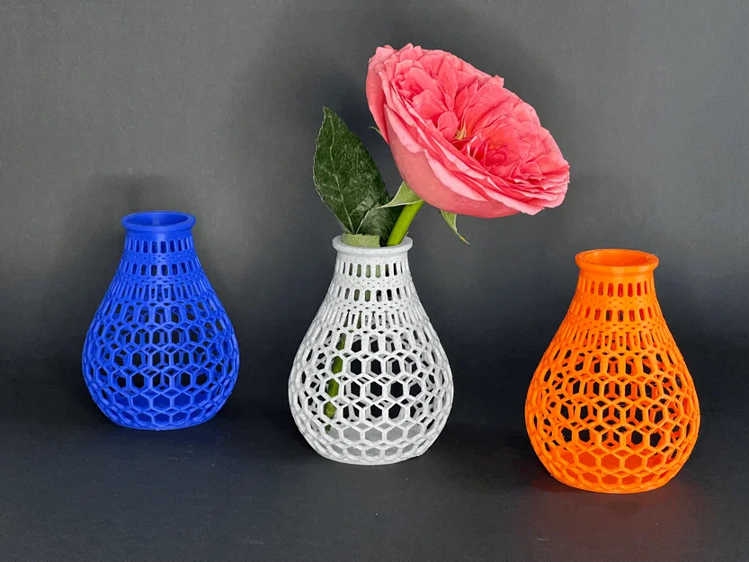 Bình hoa mini đa giác Polygonal Vase: In 3D dễ dàng không cần support - Image 6