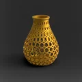 Bình hoa mini đa giác Polygonal Vase: In 3D dễ dàng không cần support - Thumbnail 7