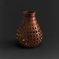 Bình hoa mini đa giác Polygonal Vase: In 3D dễ dàng không cần support - Thumbnail 8