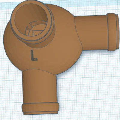 Bộ chia và chuyển đổi ống dẫn khí CPAP (15mm & 19mm) in 3D