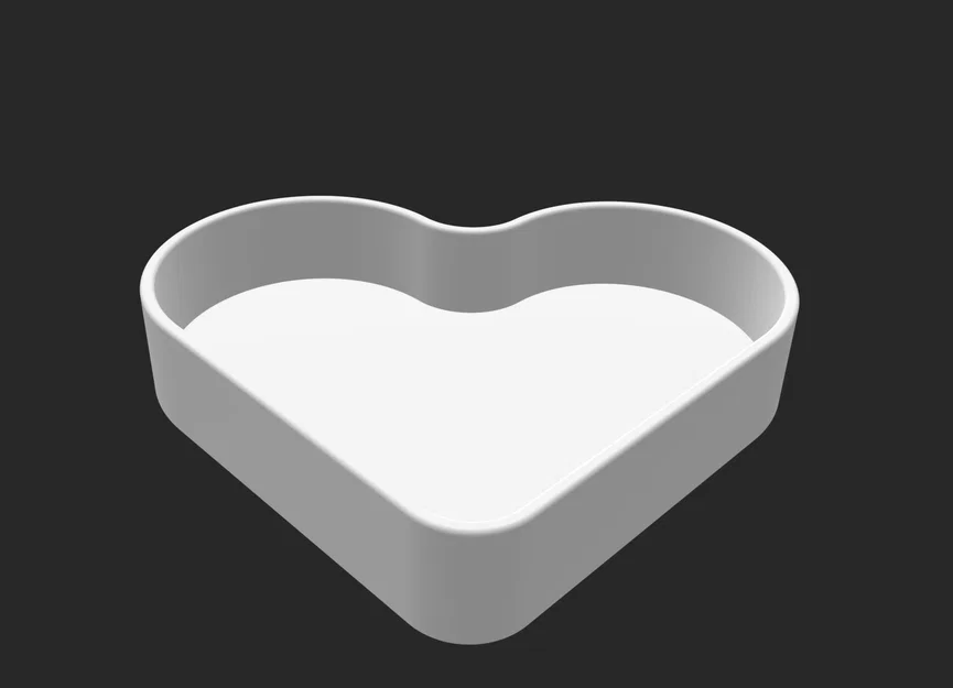 Khay Đựng Đồ Hình Trái Tim (Heart Tray) In 3D Dễ Thương - Image 1