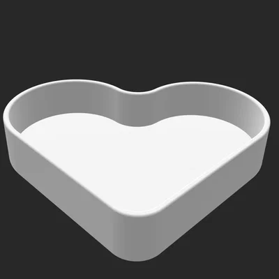Khay Đựng Đồ Hình Trái Tim (Heart Tray) In 3D Dễ Thương