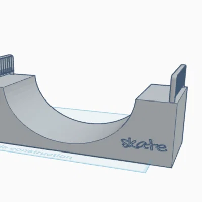 Mô hình cầu trượt mini cho ván trượt ngón tay in 3D (Fingerboard Ramp)