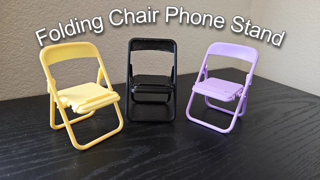 Giá đỡ điện thoại ghế xếp gọn (Folding Chair Phone Stand) - Image 1