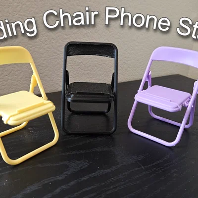 Giá đỡ điện thoại ghế xếp gọn (Folding Chair Phone Stand)