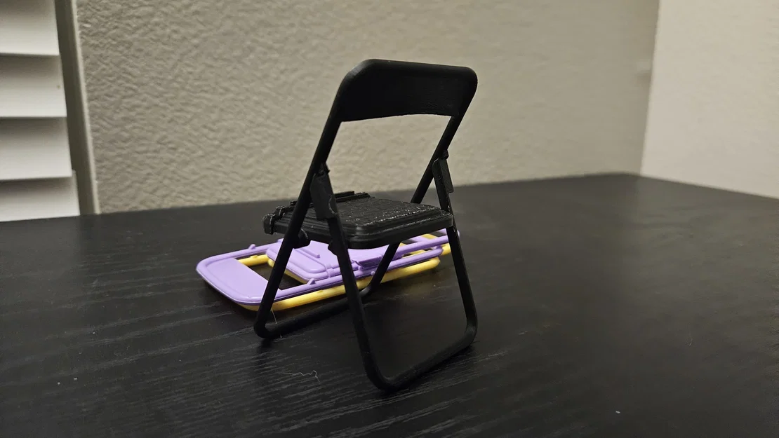 Giá đỡ điện thoại ghế xếp gọn (Folding Chair Phone Stand) - Image 2