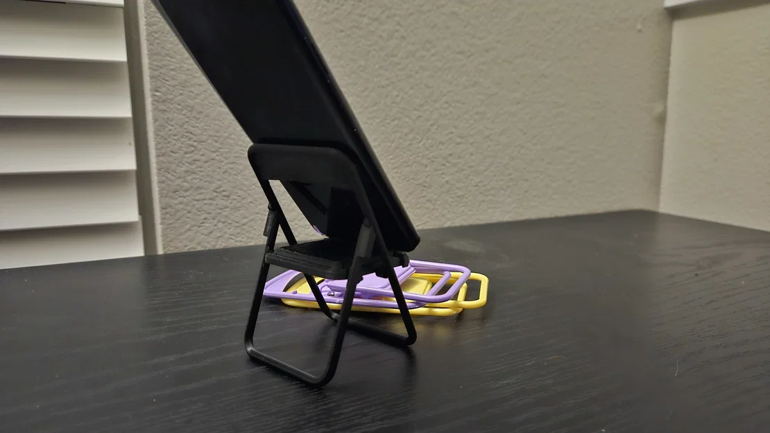 Giá đỡ điện thoại ghế xếp gọn (Folding Chair Phone Stand) - Image 4