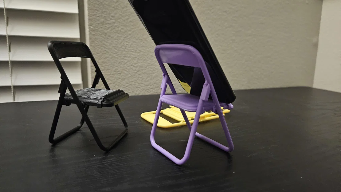 Giá đỡ điện thoại ghế xếp gọn (Folding Chair Phone Stand) - Image 5