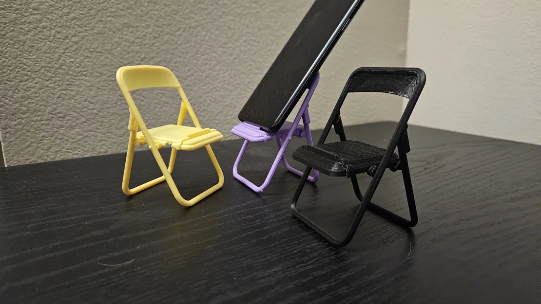 Giá đỡ điện thoại ghế xếp gọn (Folding Chair Phone Stand) - Image 6