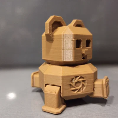 Orama mini robot bear articulated (Gấu robot mini khớp nối)