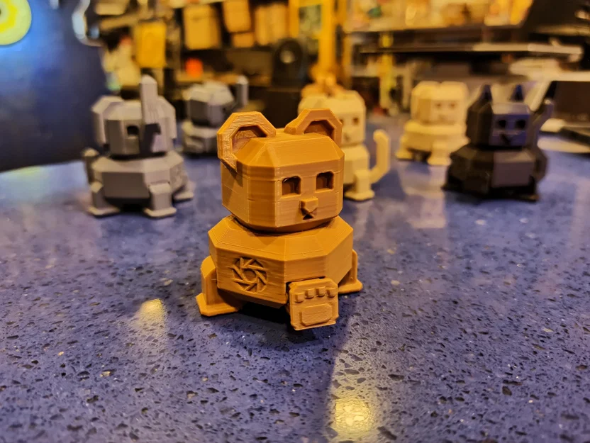 Orama mini robot bear articulated (Gấu robot mini khớp nối) - Image 5
