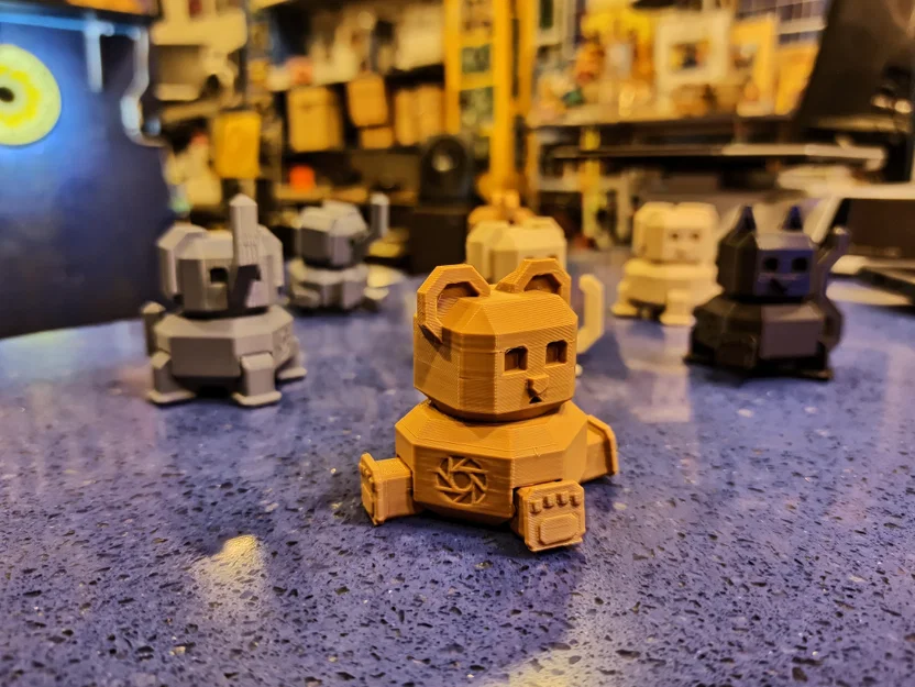 Orama mini robot bear articulated (Gấu robot mini khớp nối) - Image 6