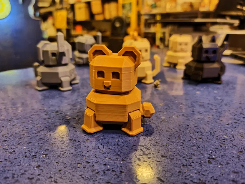Orama mini robot bear articulated (Gấu robot mini khớp nối) - Image 7