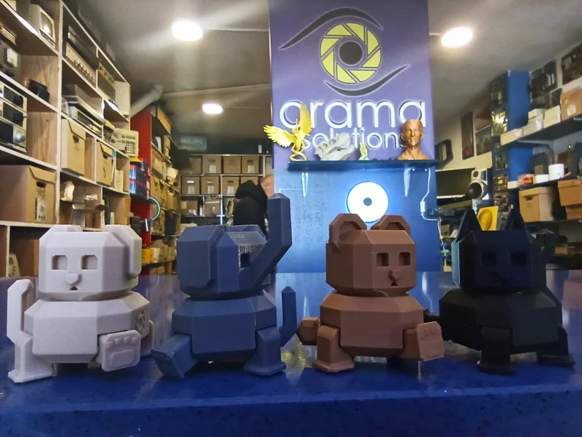 Orama mini robot bear articulated (Gấu robot mini khớp nối) - Image 11