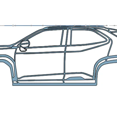 Khay đựng đồ đa năng mô hình Toyota Yaris Cross cho bàn làm việc