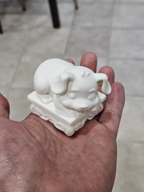 Mô hình 3D chú cún đang ngủ (Sleepy Puppy) trang trí siêu đáng yêu - Image 1