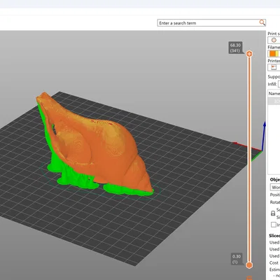 Mô hình vỏ ốc biển trang trí (3D Scan Conch Shell) đẹp mắt