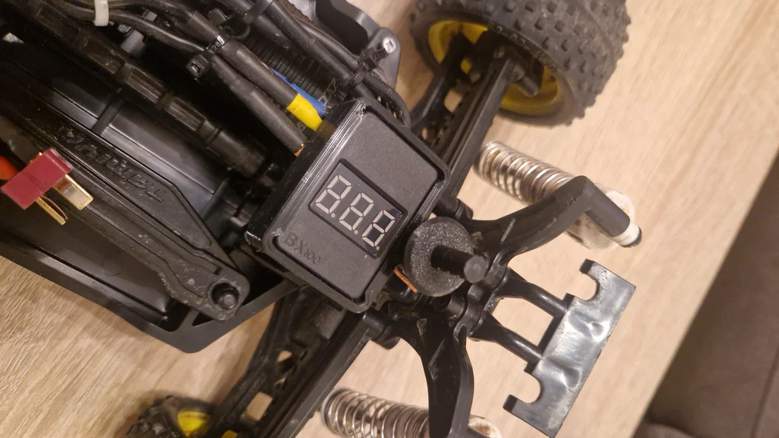 Khung gắn Lipo Warner cho xe RC Tamiya (TT02/TT02B) - Image 1